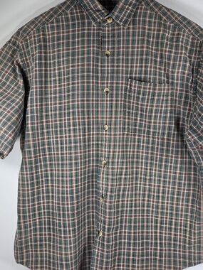 🆕️ Vintage Eastern Mountain Sports Men's Plaid Short Sleeve Button Up Shirt